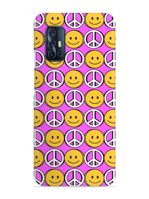 Smiley Face Peace Snap Case for Vivo V17 Zapvi