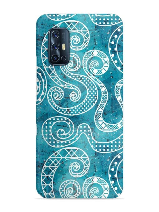 Vintage Curved Seamless Snap Case for Vivo V17 Zapvi