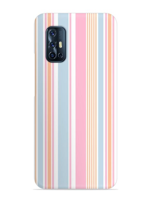 Stripe Seamless Pattern Snap Case for Vivo V17 Zapvi