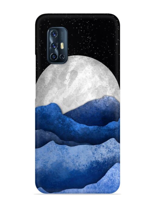 Full Moon Mountain Vector Snap Case for Vivo V17 Zapvi