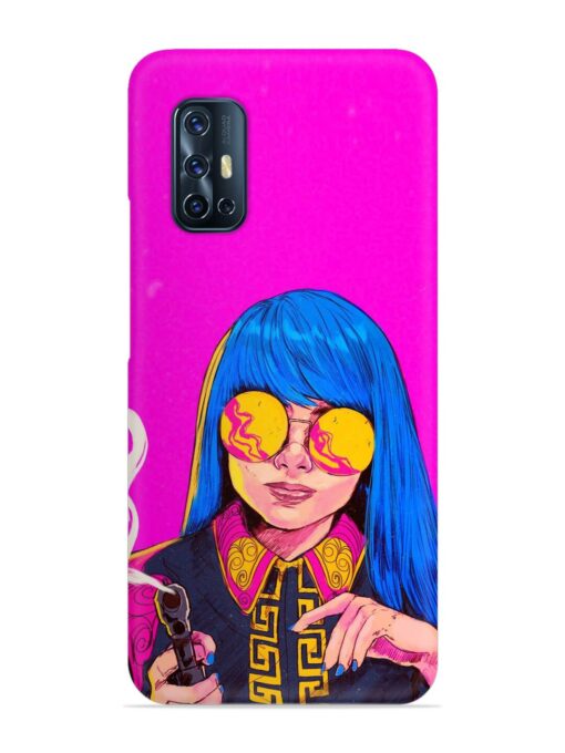 Aesthetic Anime Girl Snap Case for Vivo V17 Zapvi