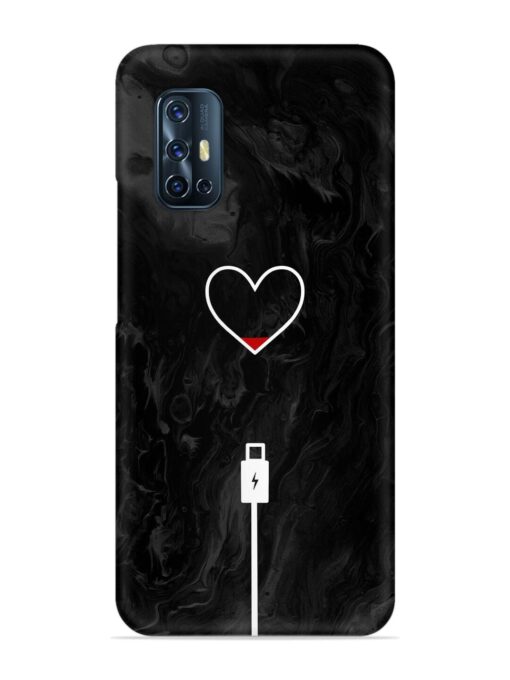 Heart Charging Vector Snap Case for Vivo V17 Zapvi