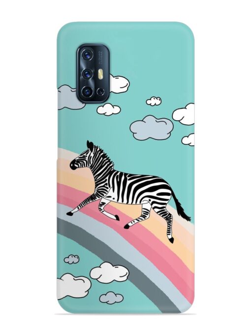 Running Zebra Snap Case for Vivo V17 Zapvi