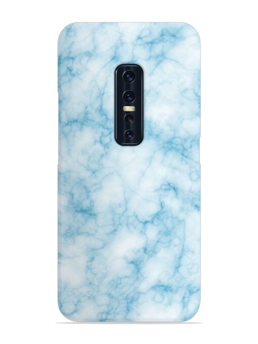 Blue White Natural Marble Snap Case for Vivo V17 Pro Zapvi