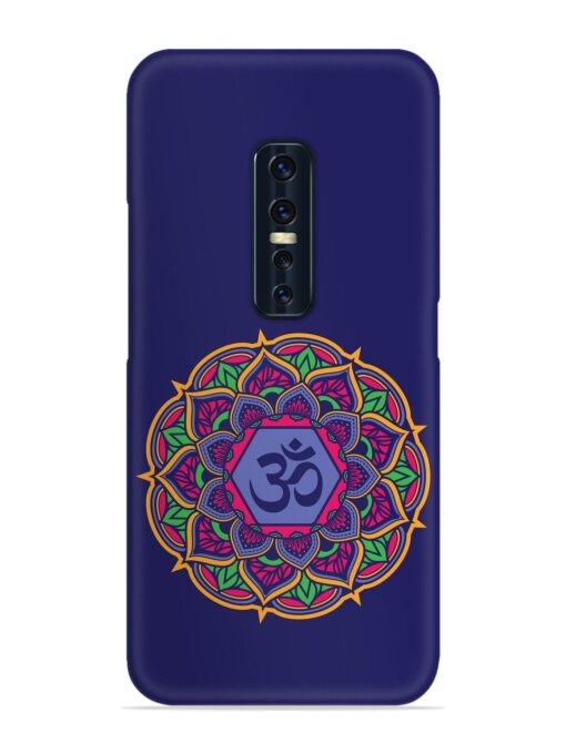 Om Mandala Art Blue Snap Case for Vivo V17 Pro