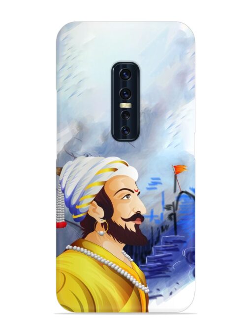 Shivaji Maharaj Color Paint Art Snap Case for Vivo V17 Pro