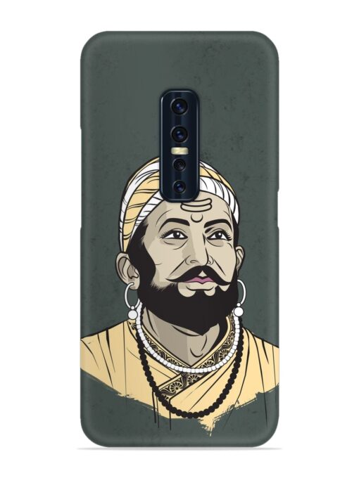 Shivaji Maharaj Vector Art Snap Case for Vivo V17 Pro Zapvi