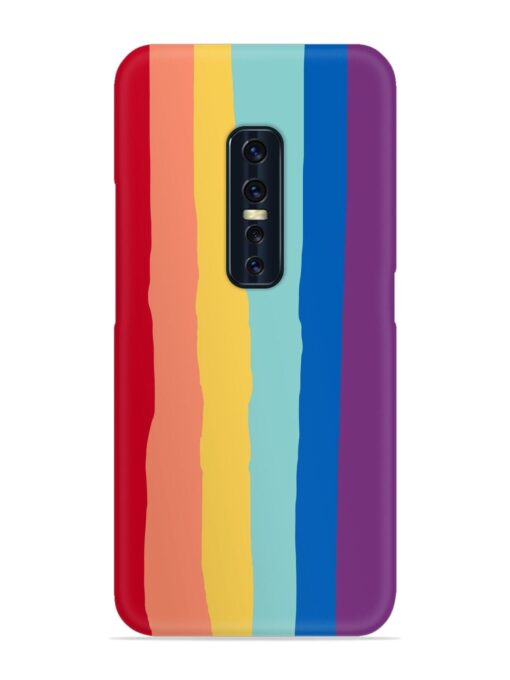 Rainbow Genuine Liquid Snap Case for Vivo V17 Pro