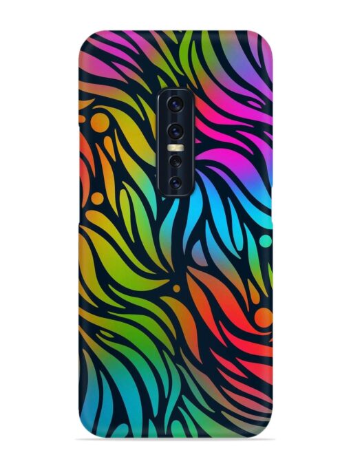 Abstract Leaf Design Snap Case for Vivo V17 Pro Zapvi