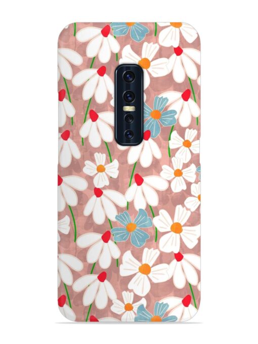 Abstract Petal Flowers Snap Case for Vivo V17 Pro Zapvi