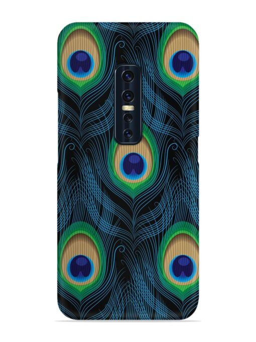 Seamless Pattern Peacock Snap Case for Vivo V17 Pro Zapvi