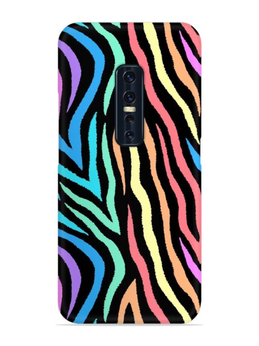 Colorful Abstract Zebra Snap Case for Vivo V17 Pro Zapvi