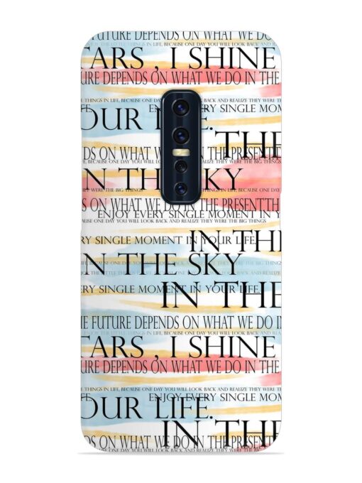 Seamless Slogans Pattern Snap Case for Vivo V17 Pro