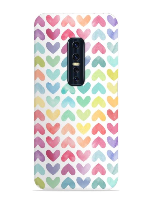 Seamless Colorful Watercolor Snap Case for Vivo V17 Pro Zapvi