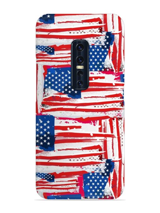 Usa Flag Seamless Snap Case for Vivo V17 Pro Zapvi