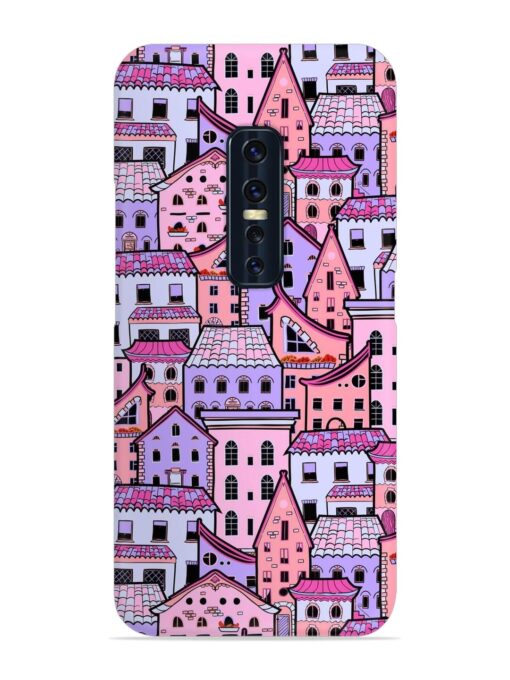 Seamless Pattern Houses Snap Case for Vivo V17 Pro