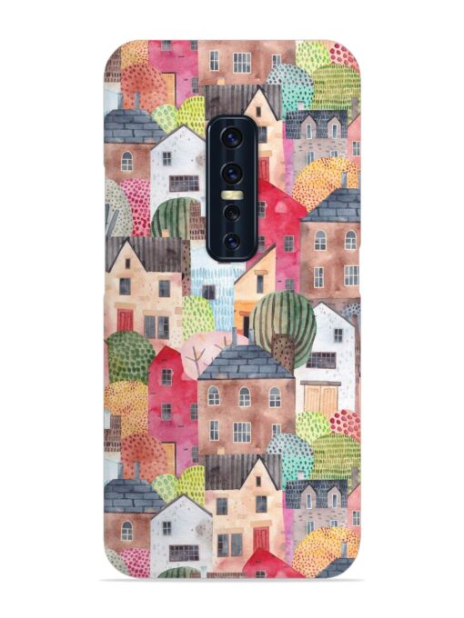 Abstract Seamless Pattern Snap Case for Vivo V17 Pro Zapvi