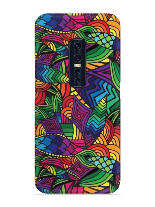 Abstract Multicolor Seamless Snap Case for Vivo V17 Pro Zapvi