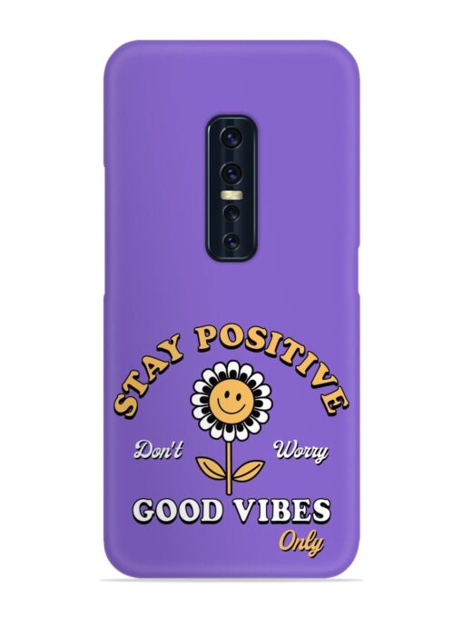 Retro Positive Flower Snap Case for Vivo V17 Pro