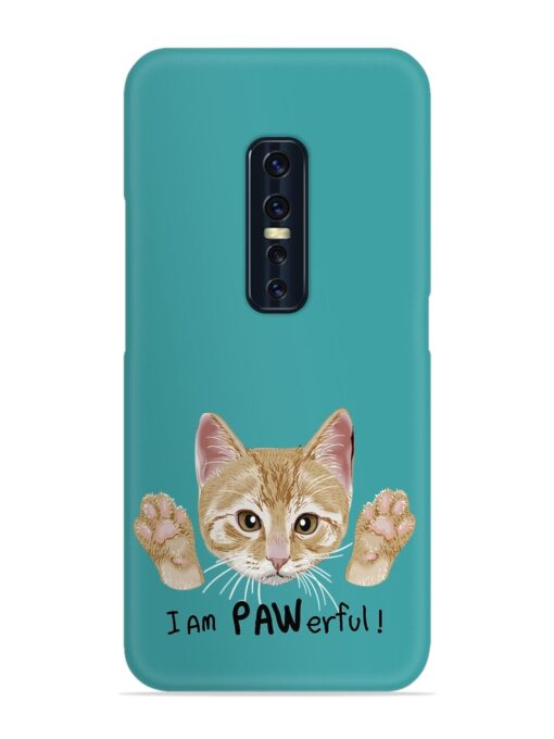 Typography Slogan Cat Snap Case for Vivo V17 Pro Zapvi