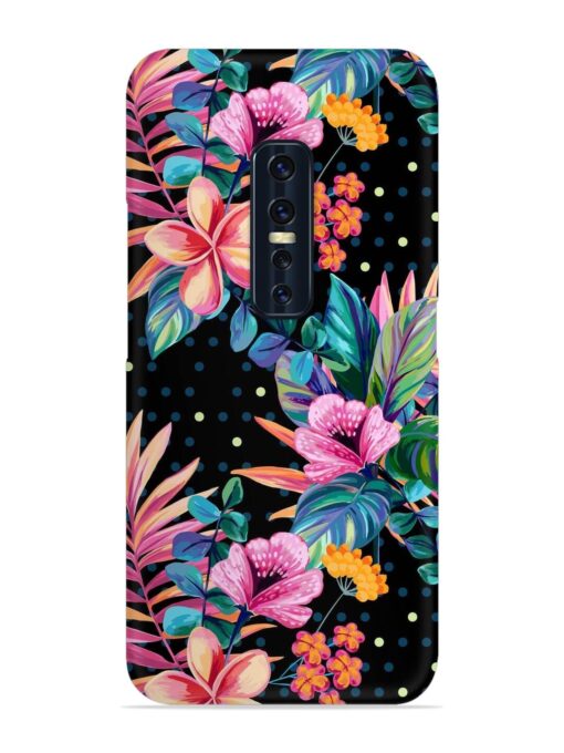 Seamless Floral Pattern Snap Case for Vivo V17 Pro Zapvi