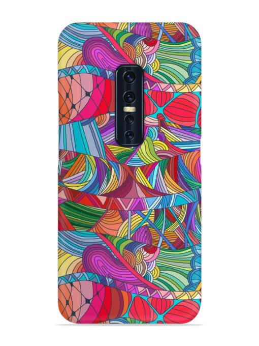 Seamless Patterns Hand Drawn Snap Case for Vivo V17 Pro