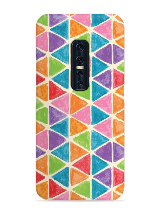 Seamless Colorful Isometric Snap Case for Vivo V17 Pro