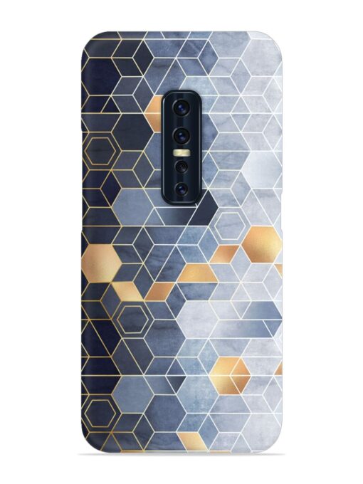 Geometric Abstraction Hexagons Snap Case for Vivo V17 Pro Zapvi