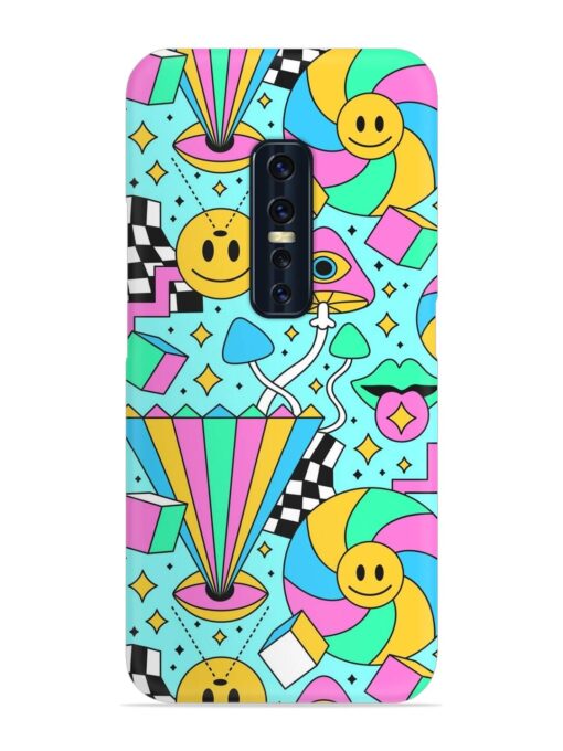 Trippy Rainbow 60S Snap Case for Vivo V17 Pro Zapvi