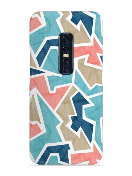 Vintage Geometric Triangle Snap Case for Vivo V17 Pro Zapvi