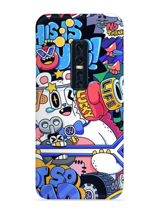 Universal Doodle Snap Case for Vivo V17 Pro Zapvi