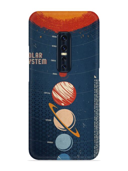 Solar System Vector Snap Case for Vivo V17 Pro Zapvi