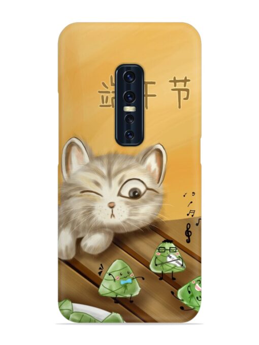 Cat Scorpion Dancing Snap Case for Vivo V17 Pro Zapvi