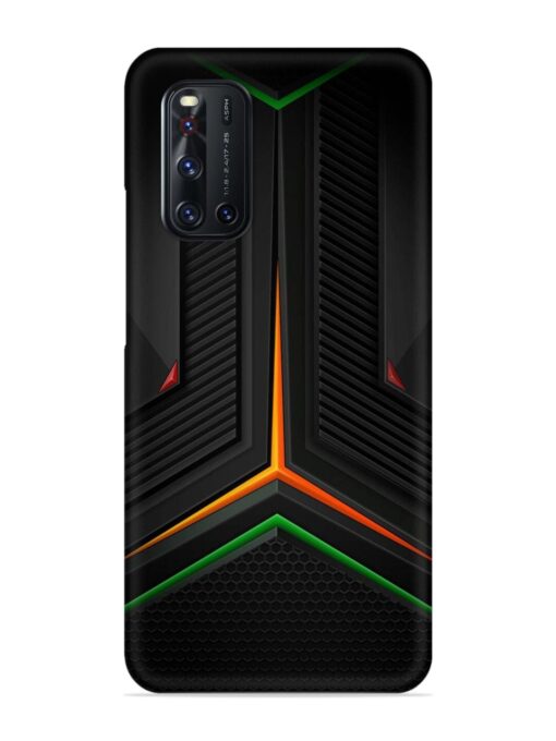 Orange Triangle Light Snap Case for Vivo V19 Zapvi