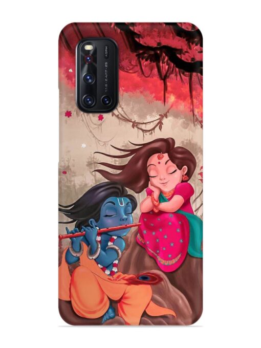 Radhe Krishna Water Art Snap Case for Vivo V19