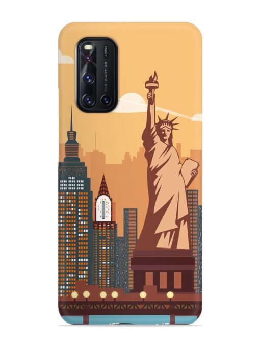 New York Statue Of Liberty Architectural Scenery Snap Case for Vivo V19