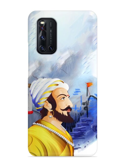 Shivaji Maharaj Color Paint Art Snap Case for Vivo V19