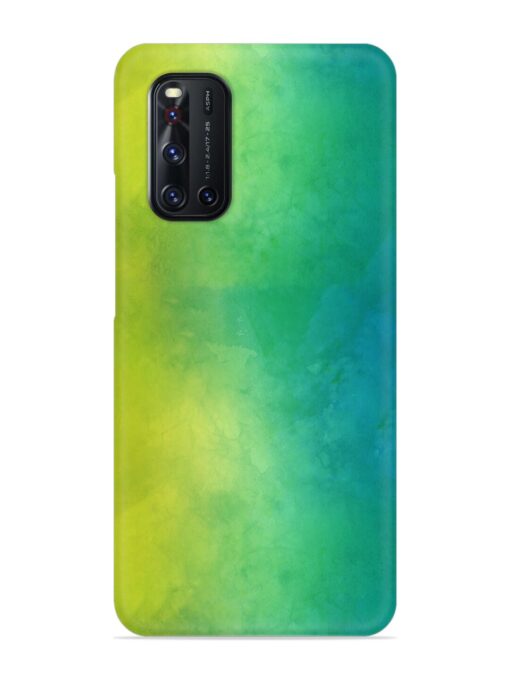 Yellow Green Gradient Snap Case for Vivo V19 Zapvi