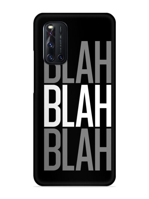 Blah Blah Blah Wallpaper Snap Case for Vivo V19 Zapvi