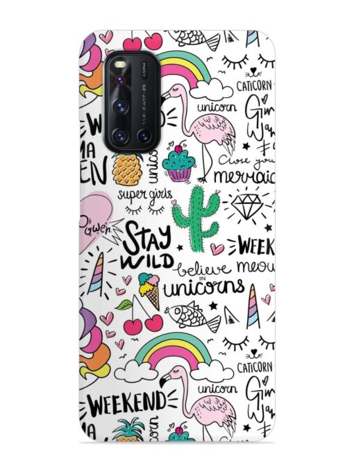 Unicorn Ice Cream Snap Case for Vivo V19