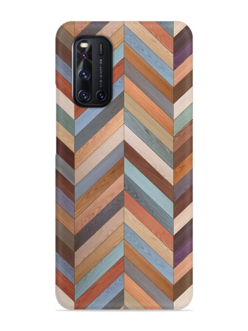 Seamless Wood Parquet Snap Case for Vivo V19 Zapvi