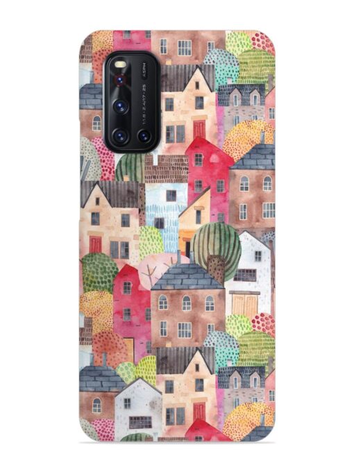 Abstract Seamless Pattern Snap Case for Vivo V19 Zapvi