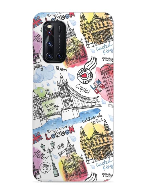 Vector London Landmark Snap Case for Vivo V19 Zapvi