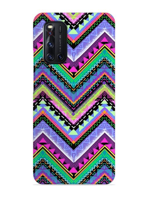 Tribal Aztec Print Snap Case for Vivo V19 Zapvi