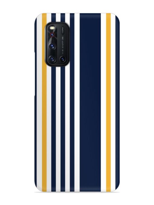 Seamless Stripe Pattern Snap Case for Vivo V19 Zapvi