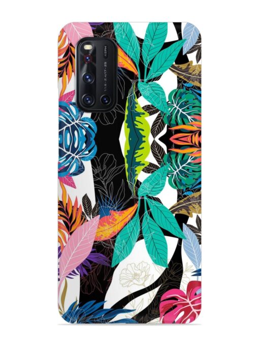 Floral Pattern Bright Snap Case for Vivo V19 Zapvi