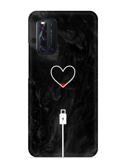 Heart Charging Vector Snap Case for Vivo V19 Zapvi