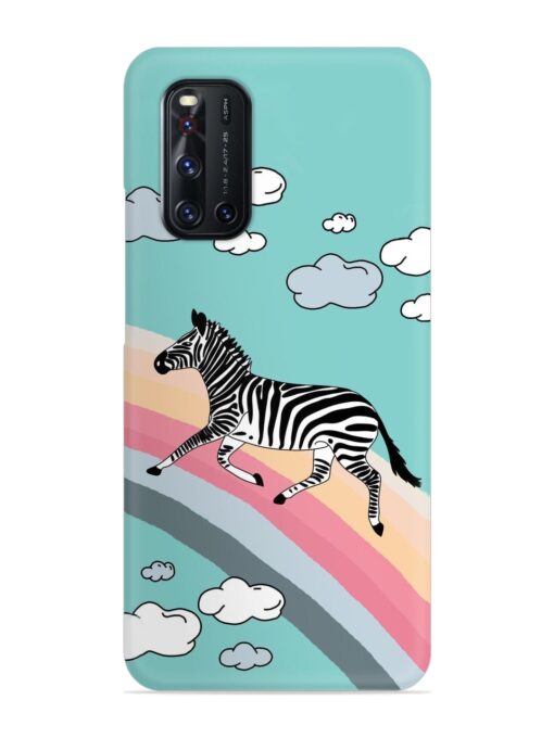 Running Zebra Snap Case for Vivo V19 Zapvi