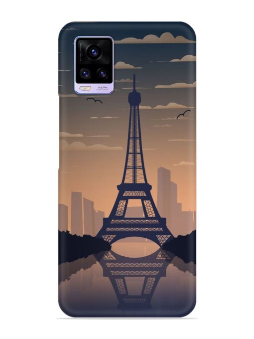 France Paris Eiffel Tower Gradient Snap Case for Vivo V20 Zapvi