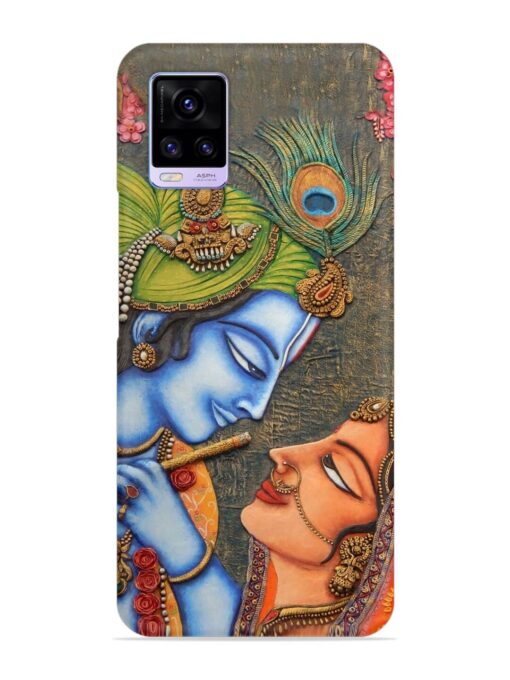 Lord Radha Krishna Flute Art Snap Case for Vivo V20 Zapvi